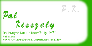 pal kisszely business card